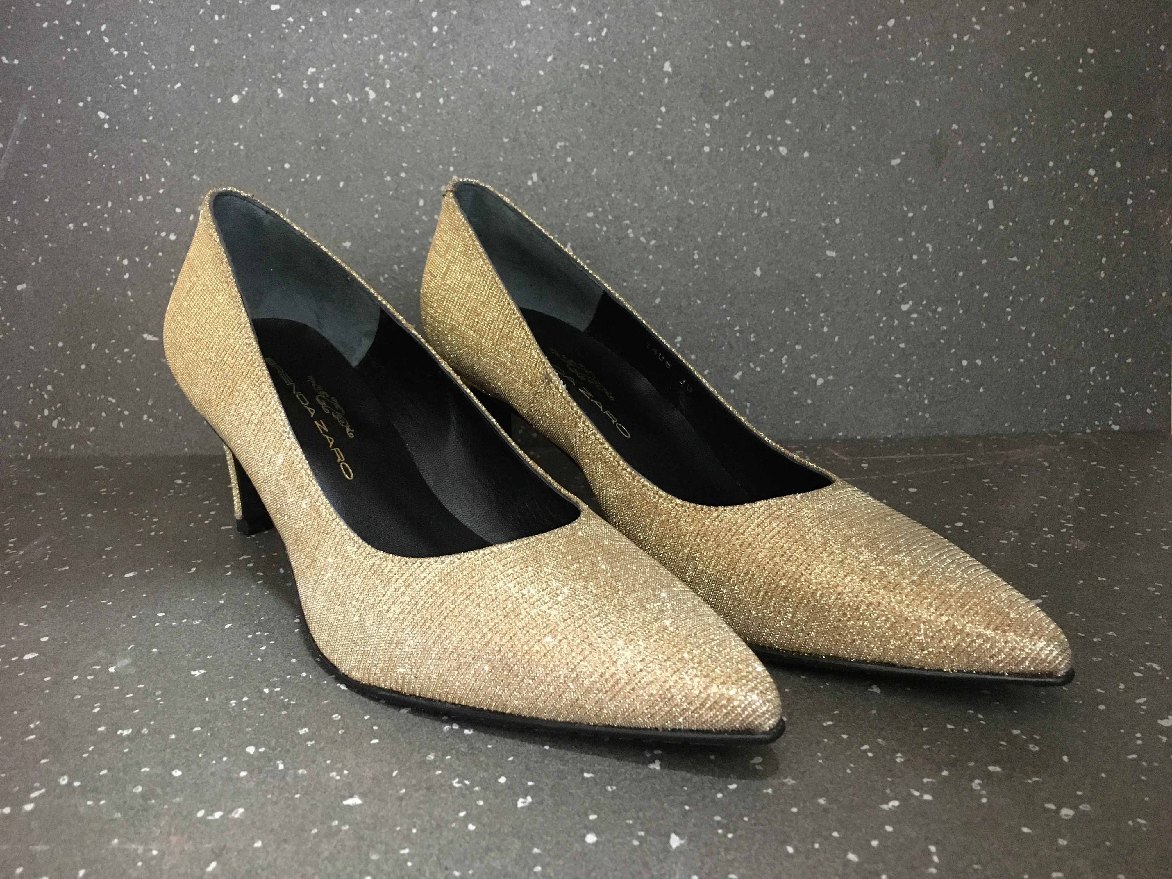 1406CA Gold Kitten Heel