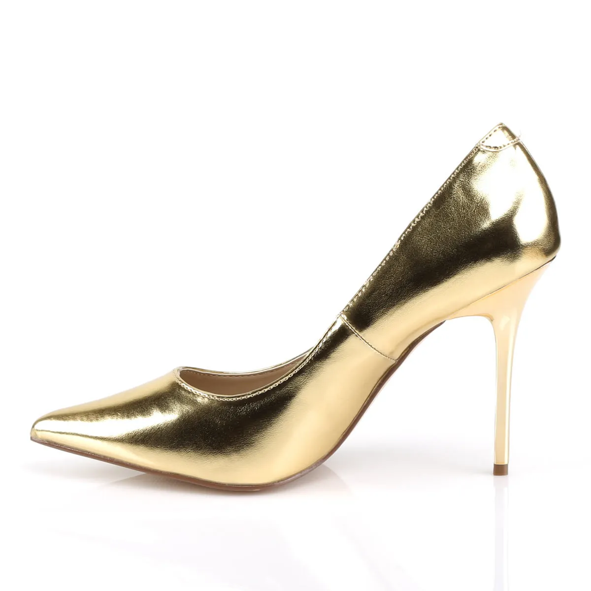 4 Inch Heel CLASSIQUE-20 Gold Met Pu