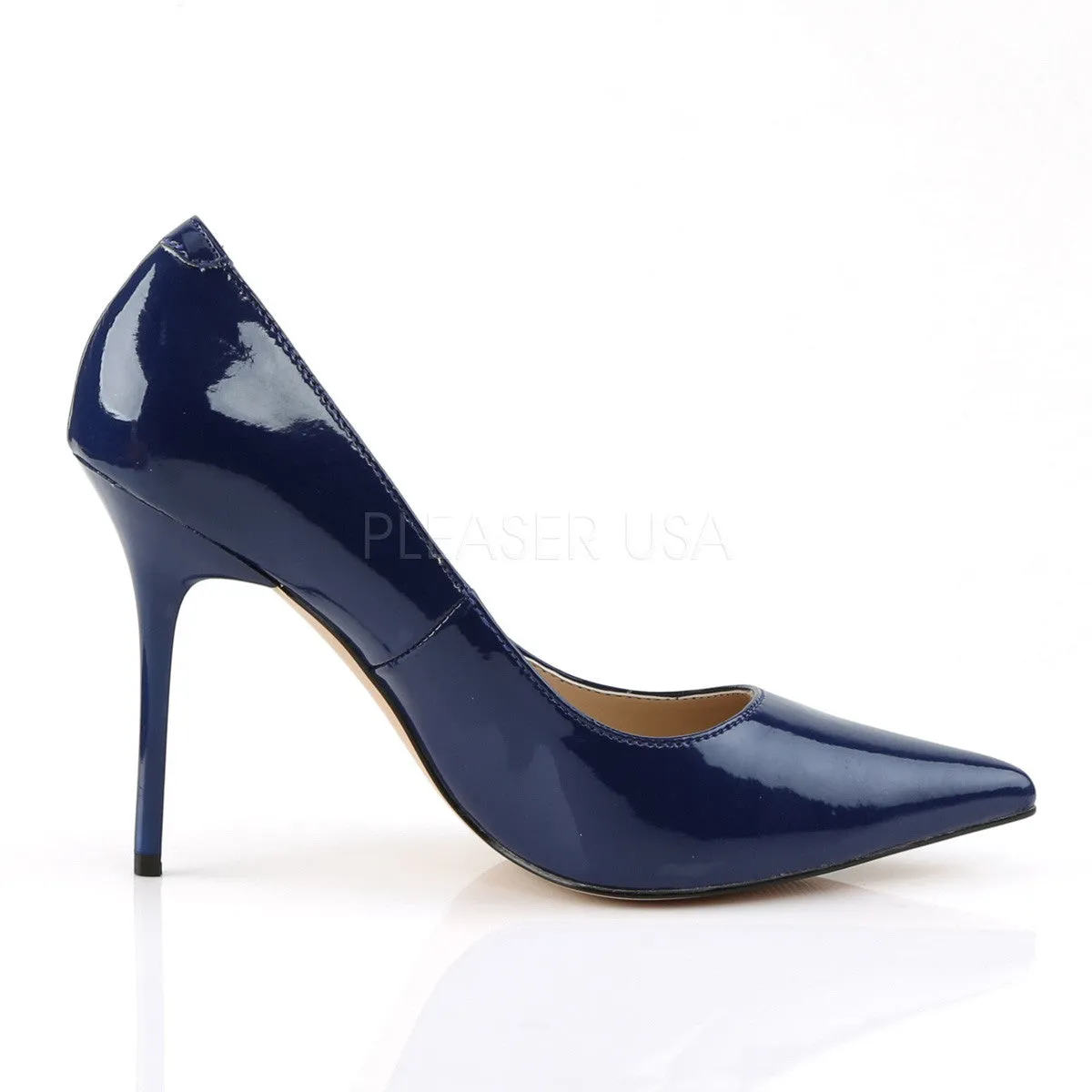 4 Inch Heel CLASSIQUE-20 Navy Blue Pat