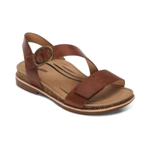 Aetrex Tamara Asymmetrical Quarter Strap Sandal