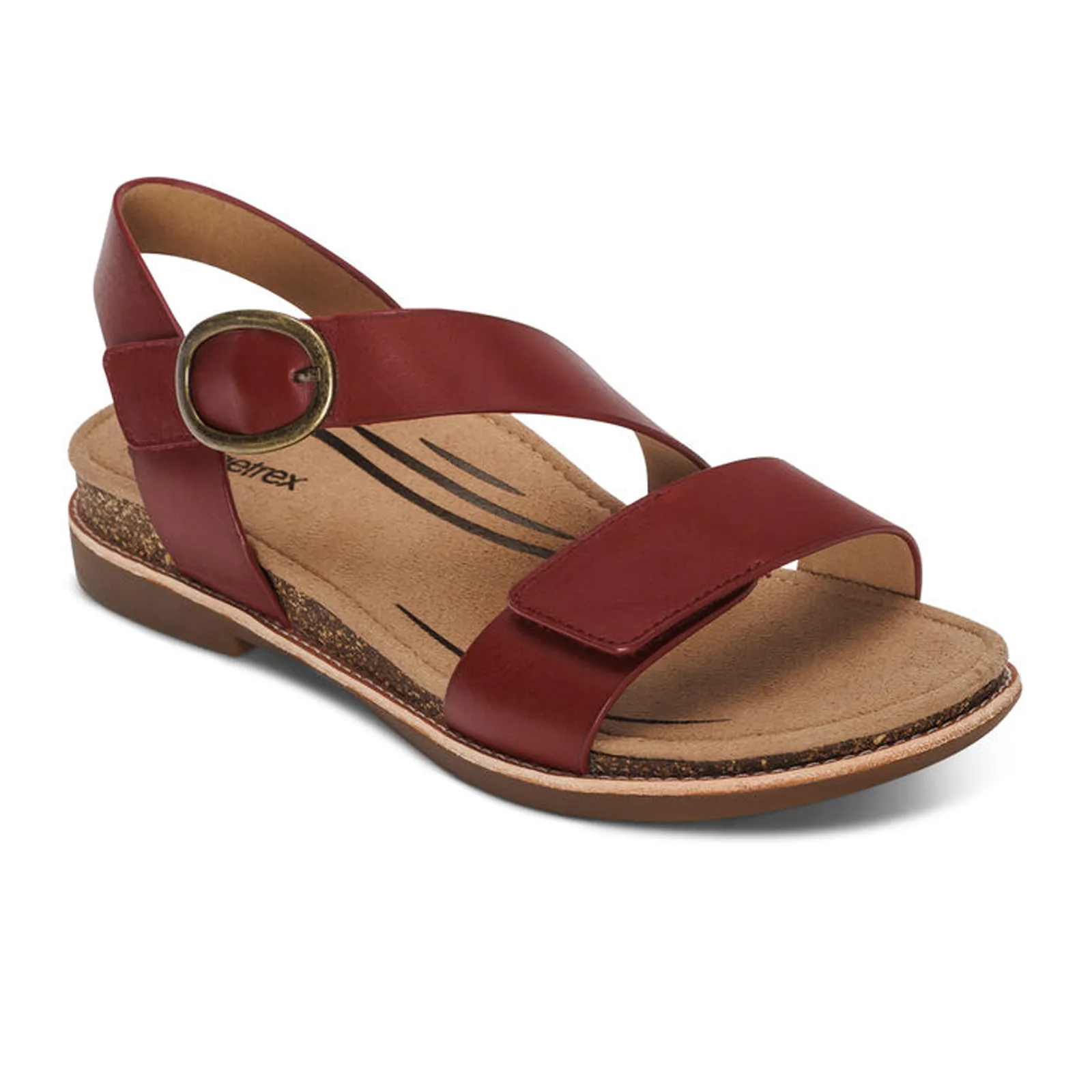 Aetrex Tamara Backstrap Sandal (Women) - Red