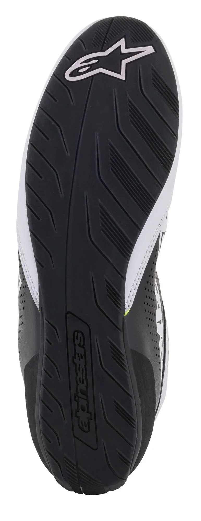 ALPINESTARS 2711521_215_10,5 Karting shoes TECH-1 K START V2, white/black/yellow fluo, Size 43,5