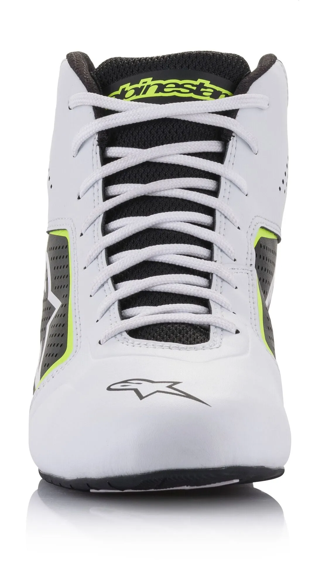 ALPINESTARS 2711521_215_8,5 Karting shoes TECH-1 K START V2, white/black/yellow fluo, Size 41