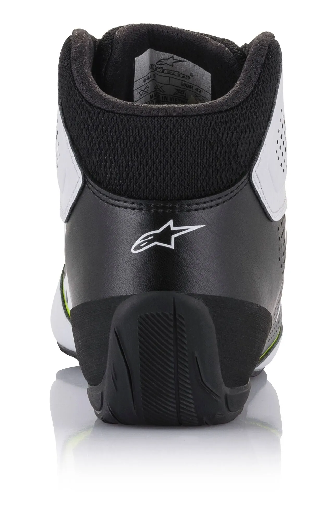 ALPINESTARS 2711521_215_8,5 Karting shoes TECH-1 K START V2, white/black/yellow fluo, Size 41