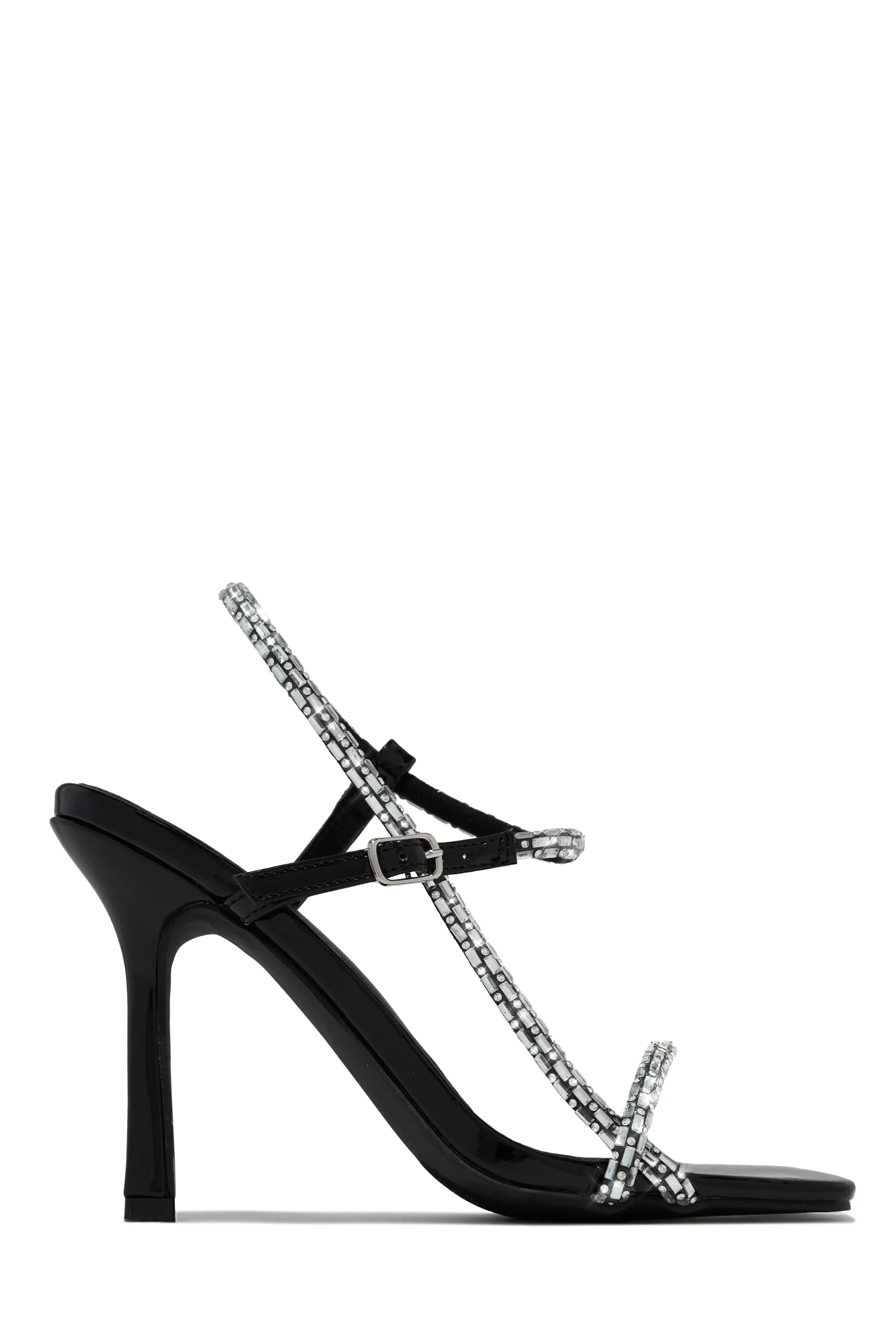 Anella Embellished Heels - Black