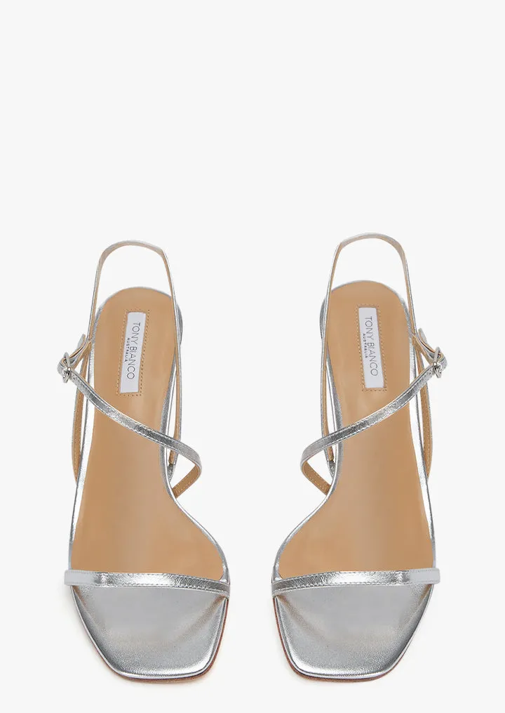 Angelina Silver Nappa Metallic