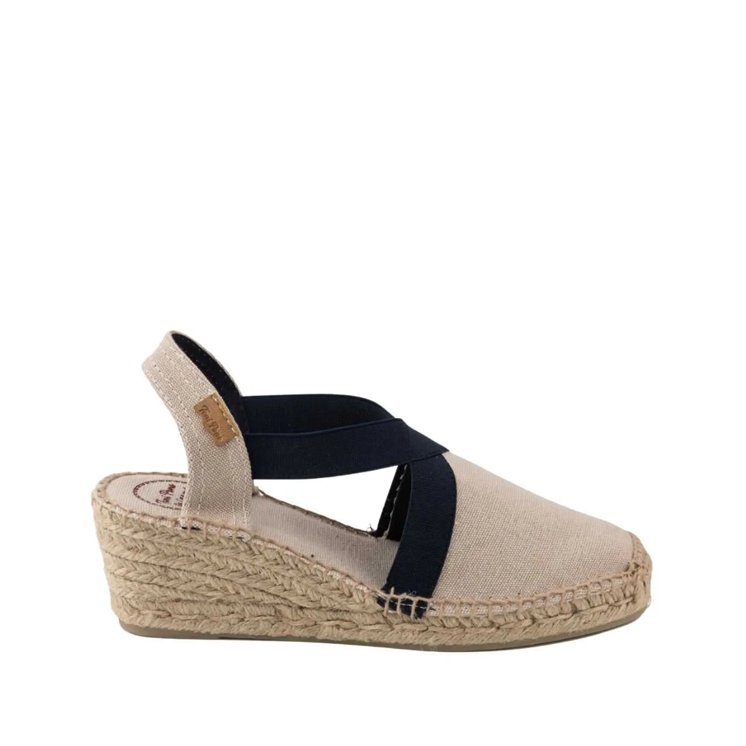 Basic Cotton Blend Wedge Espadrille for Women - Terra-BC