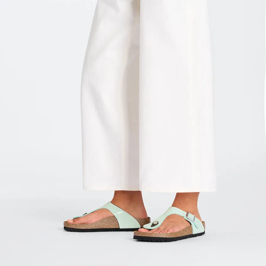 Birkenstock Gizeh Sandal - Surf Green Patent