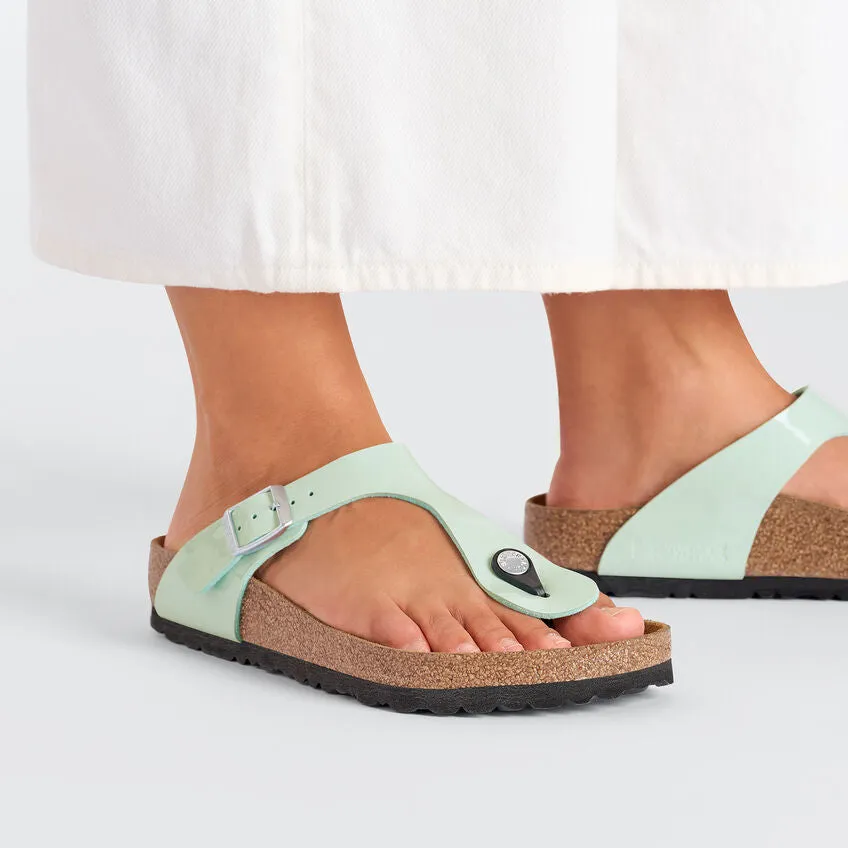 Birkenstock Gizeh Sandal - Surf Green Patent