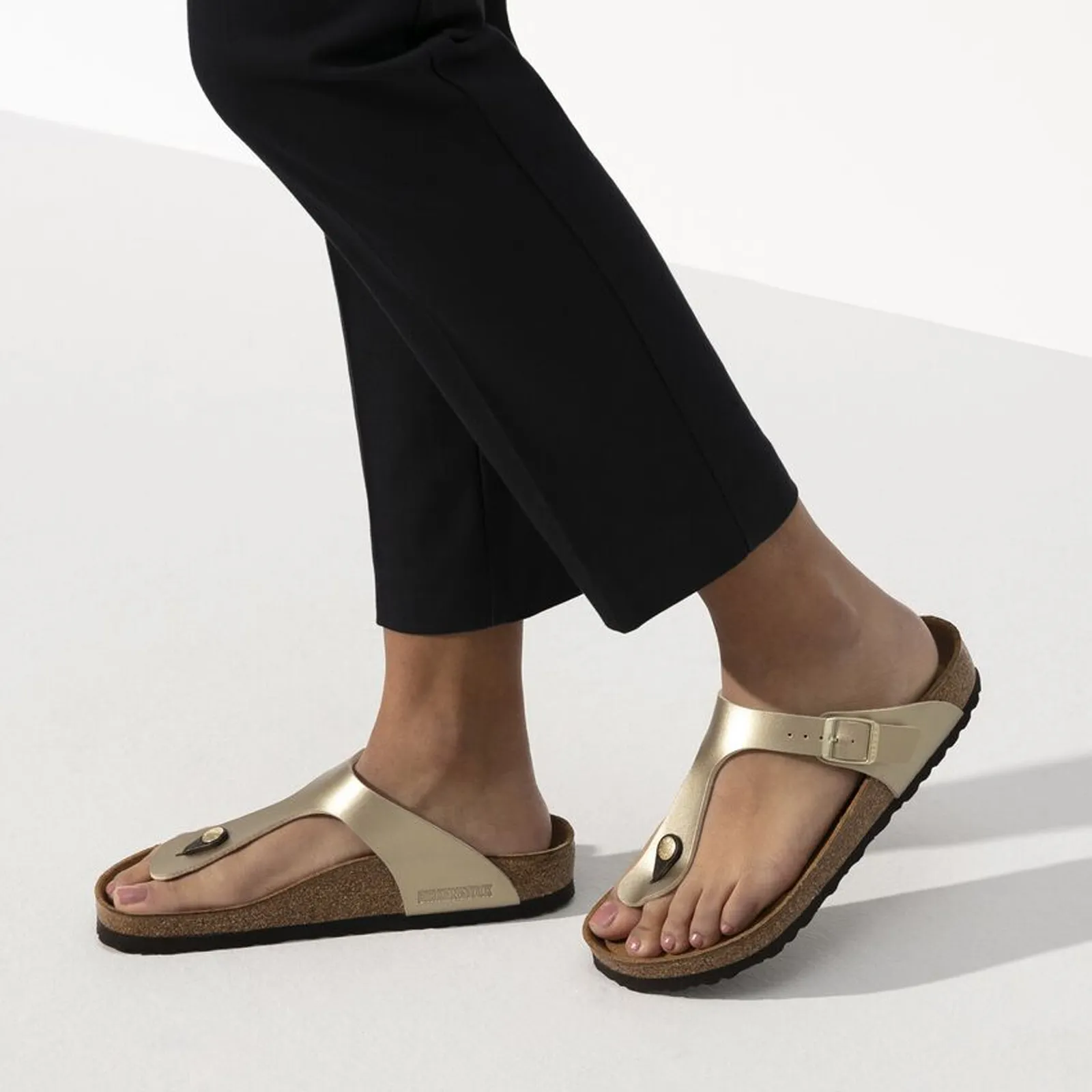 Birkenstock Gizeh Sandal (Women) - Gold Birko-Flor