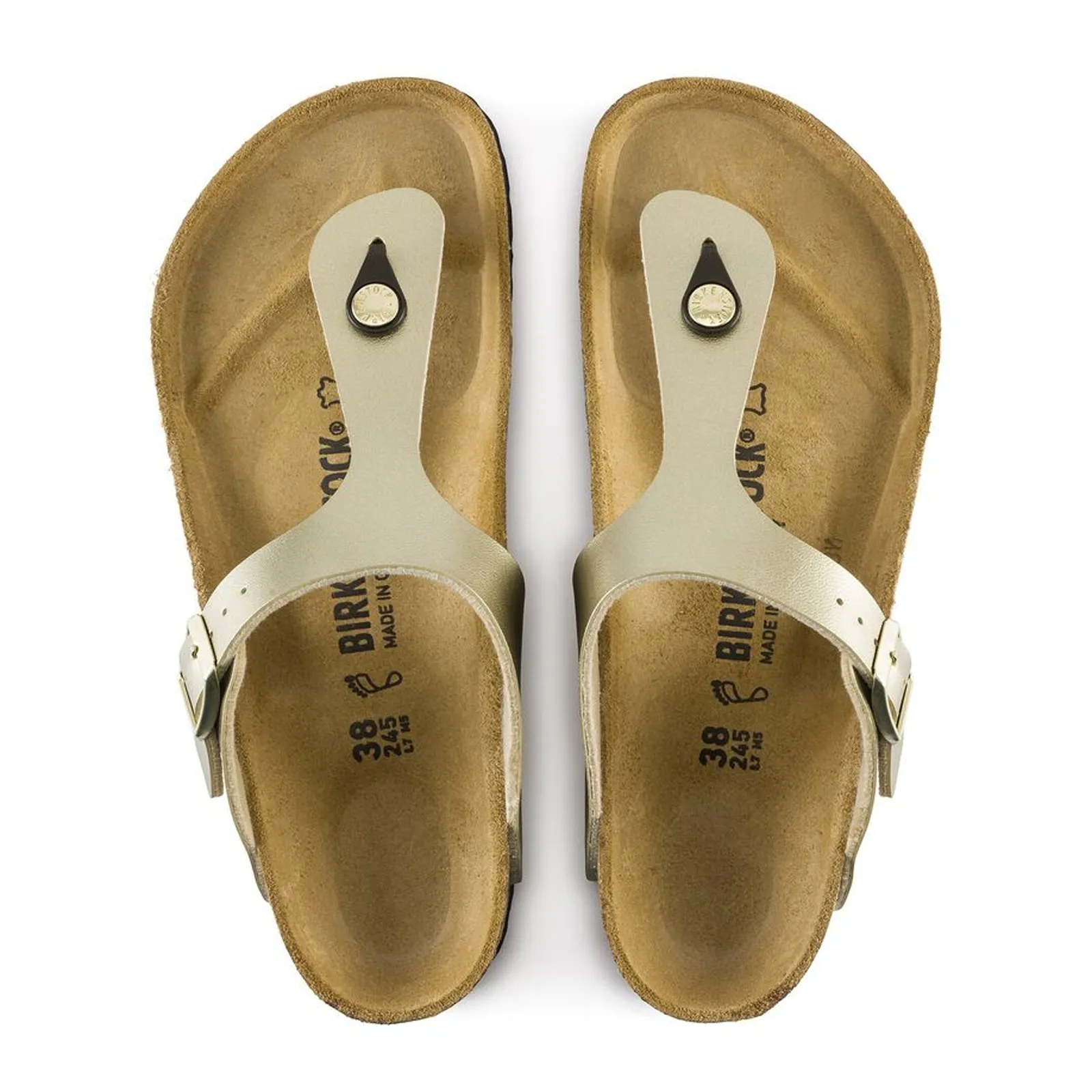 Birkenstock Gizeh Sandal (Women) - Gold Birko-Flor