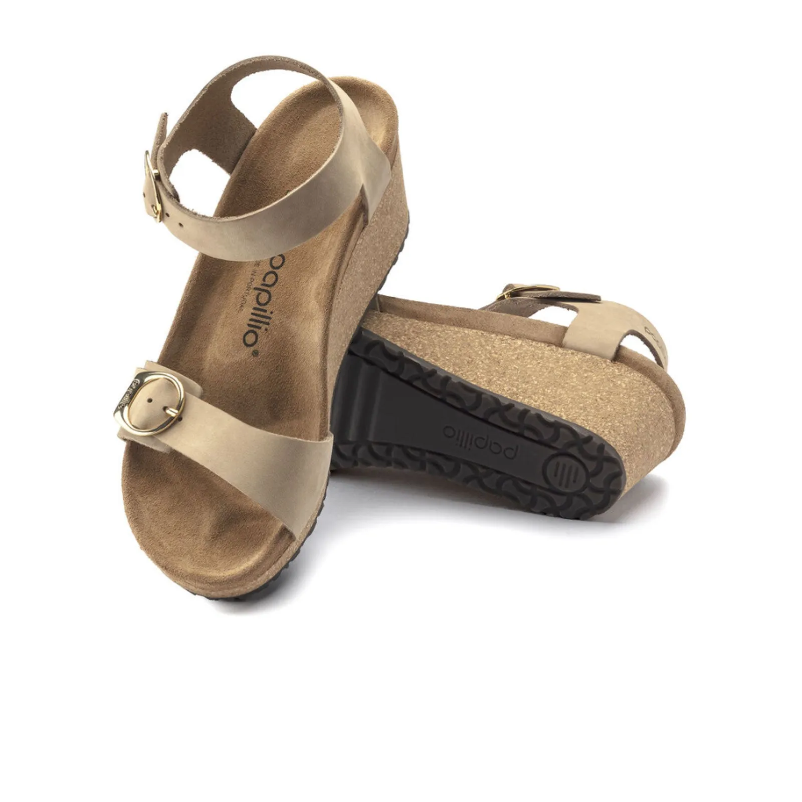 Birkenstock Soley Ring-Buckle Wedge Sandal (Women) - Sandcastle Leather