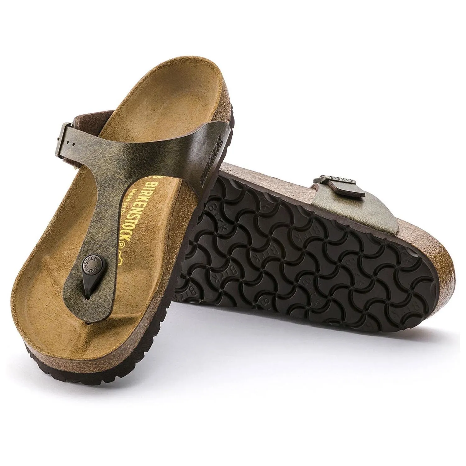 BIRKENSTOCK WMNS GIZEH THONG BIRKO-FLOR GOLDEN BROWN