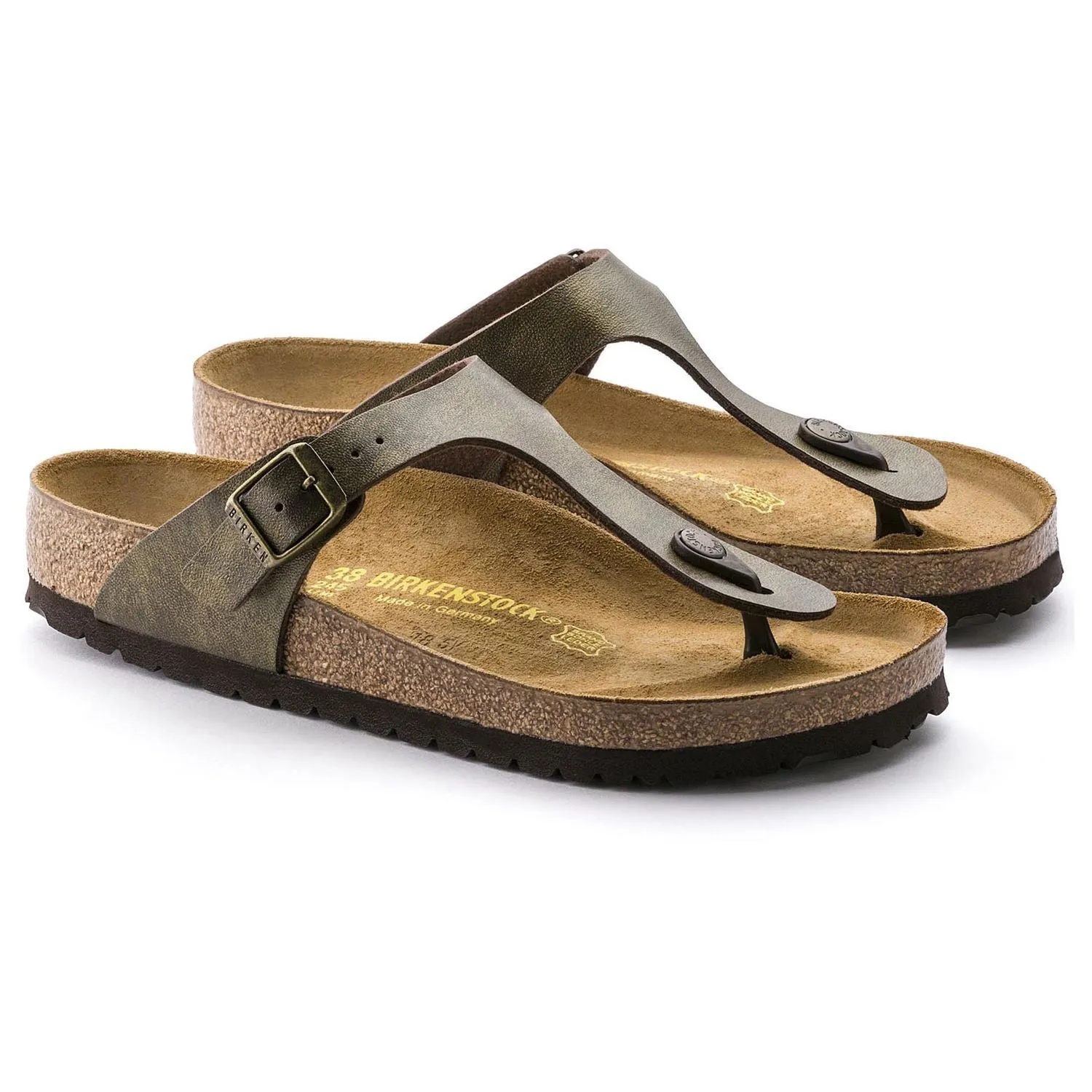 BIRKENSTOCK WMNS GIZEH THONG BIRKO-FLOR GOLDEN BROWN