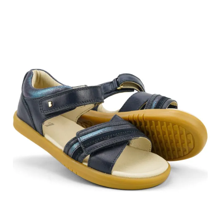 Bobux Kids   Plus Girls Magic Navy Leather Sandal 838801