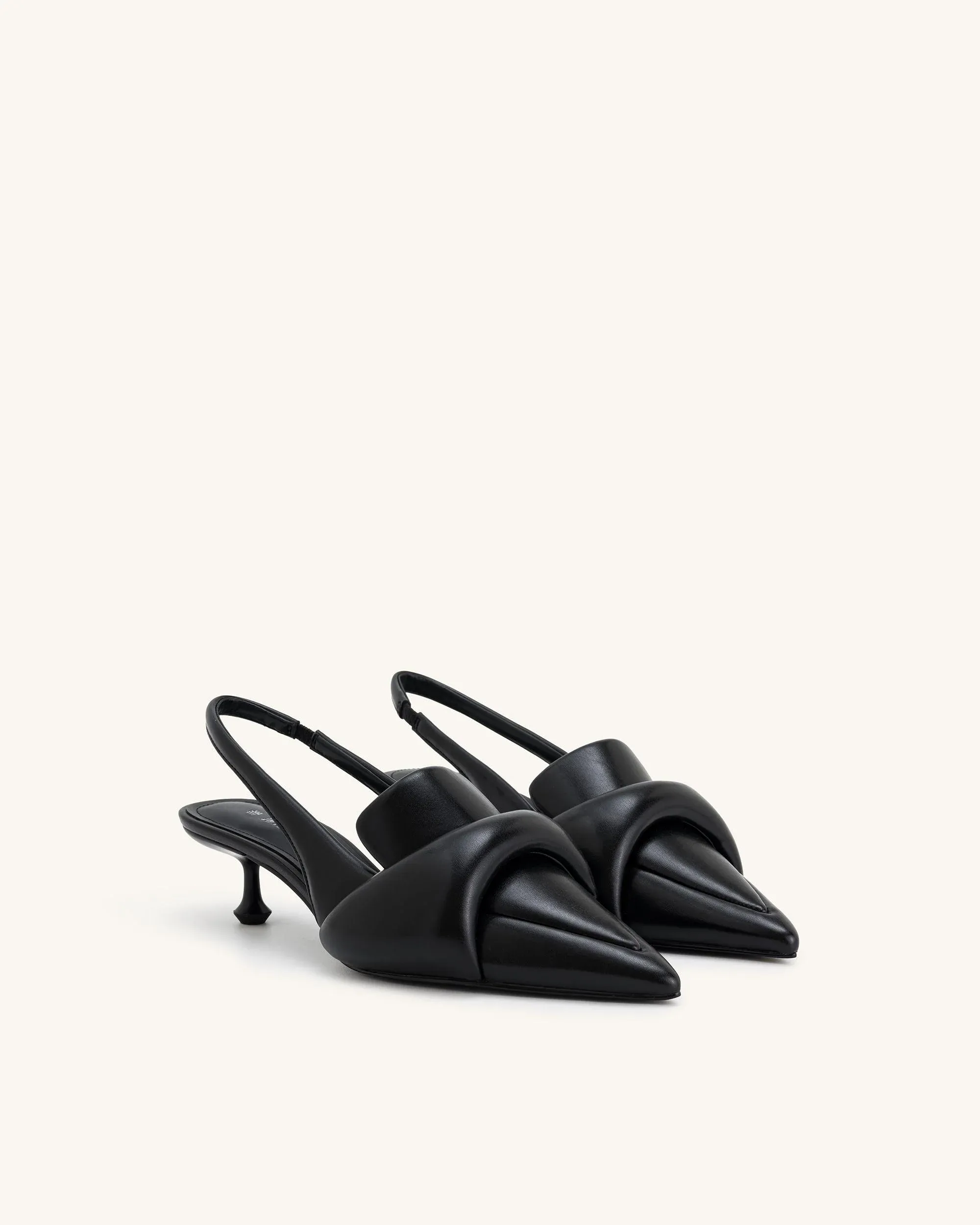 Carla Soft Padded Kitten Heel Pumps