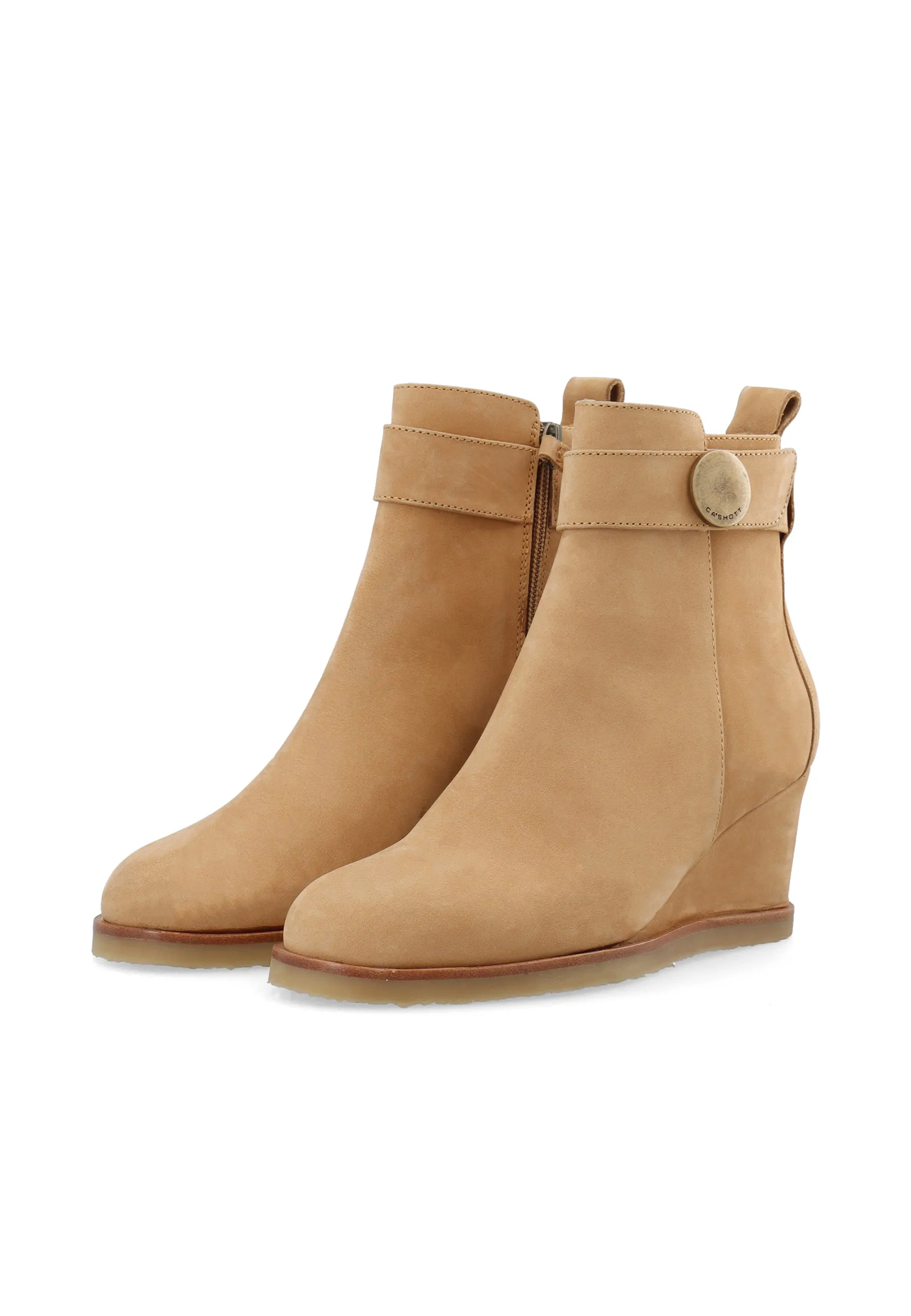 CASDONNA Zip Boot Nubuck