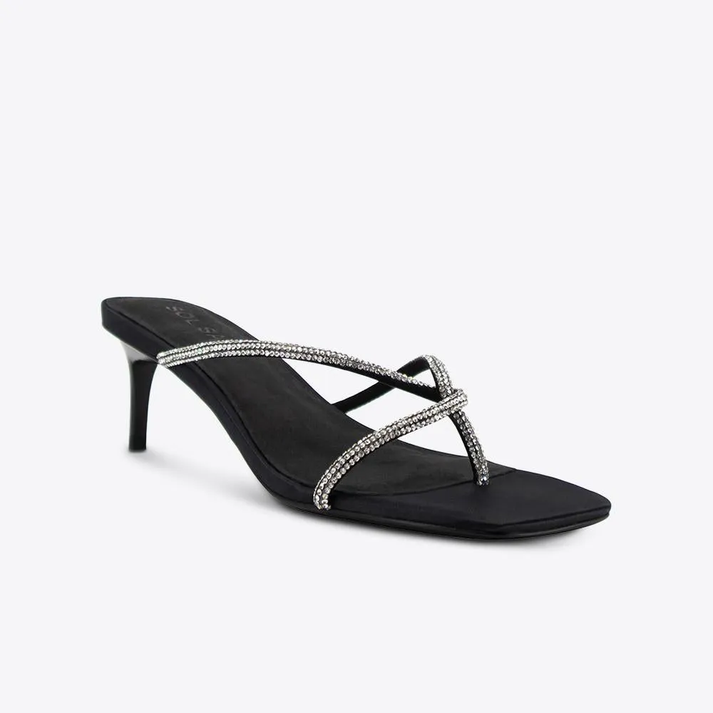 Chrissy Mule Black Crystal