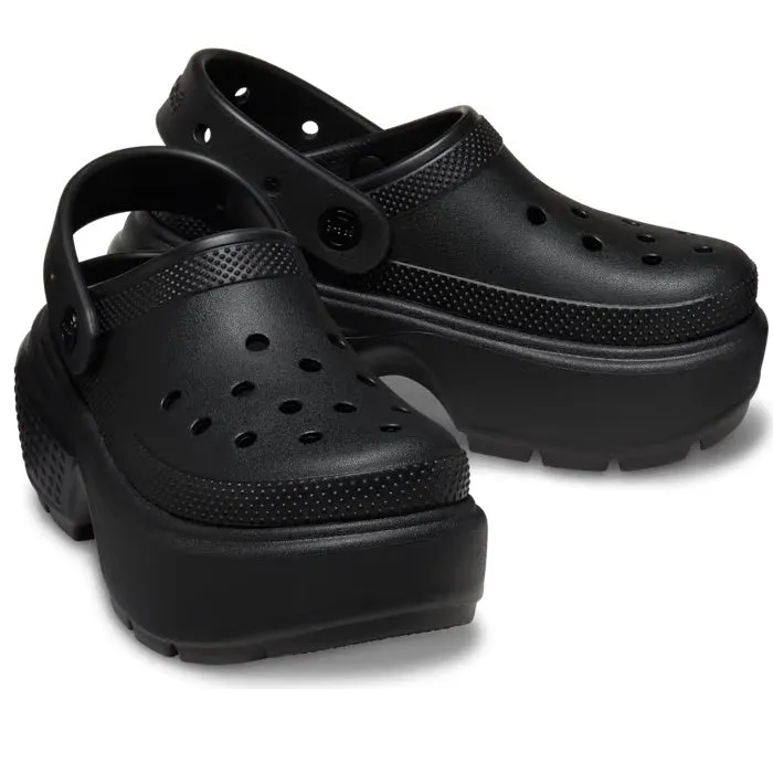 Crocs Stomp Classic  Clog Adults Black Platform