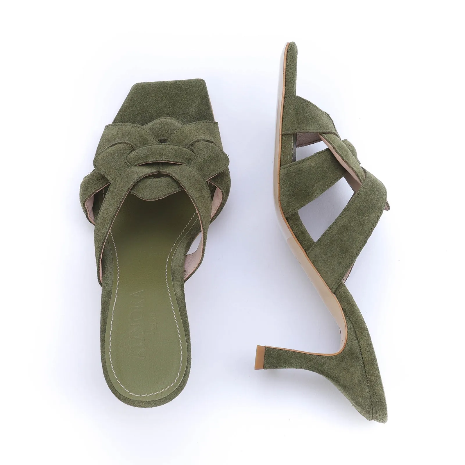 CYNTHIA high heel sandal - nubuckkhaki