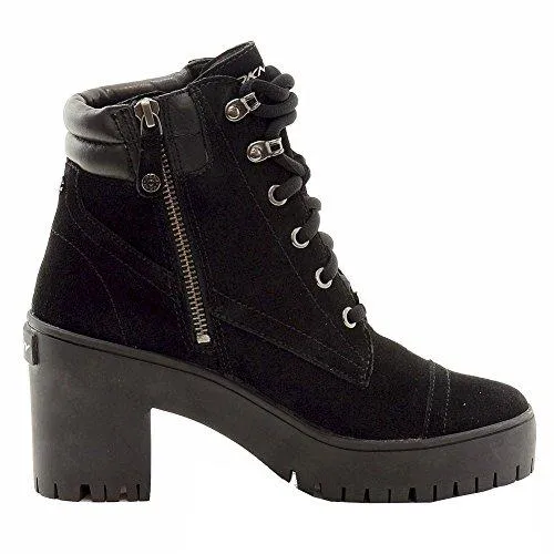 Donna Karan DKNY Shelby Fashion Black Lace Up Boot (Women)