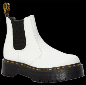 Dr Martens - White Chelsea 2976 Platform Boot