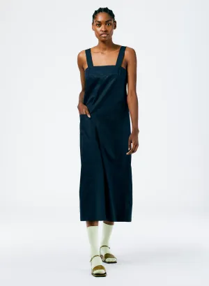 Eco Poplin Overall Midi Dress