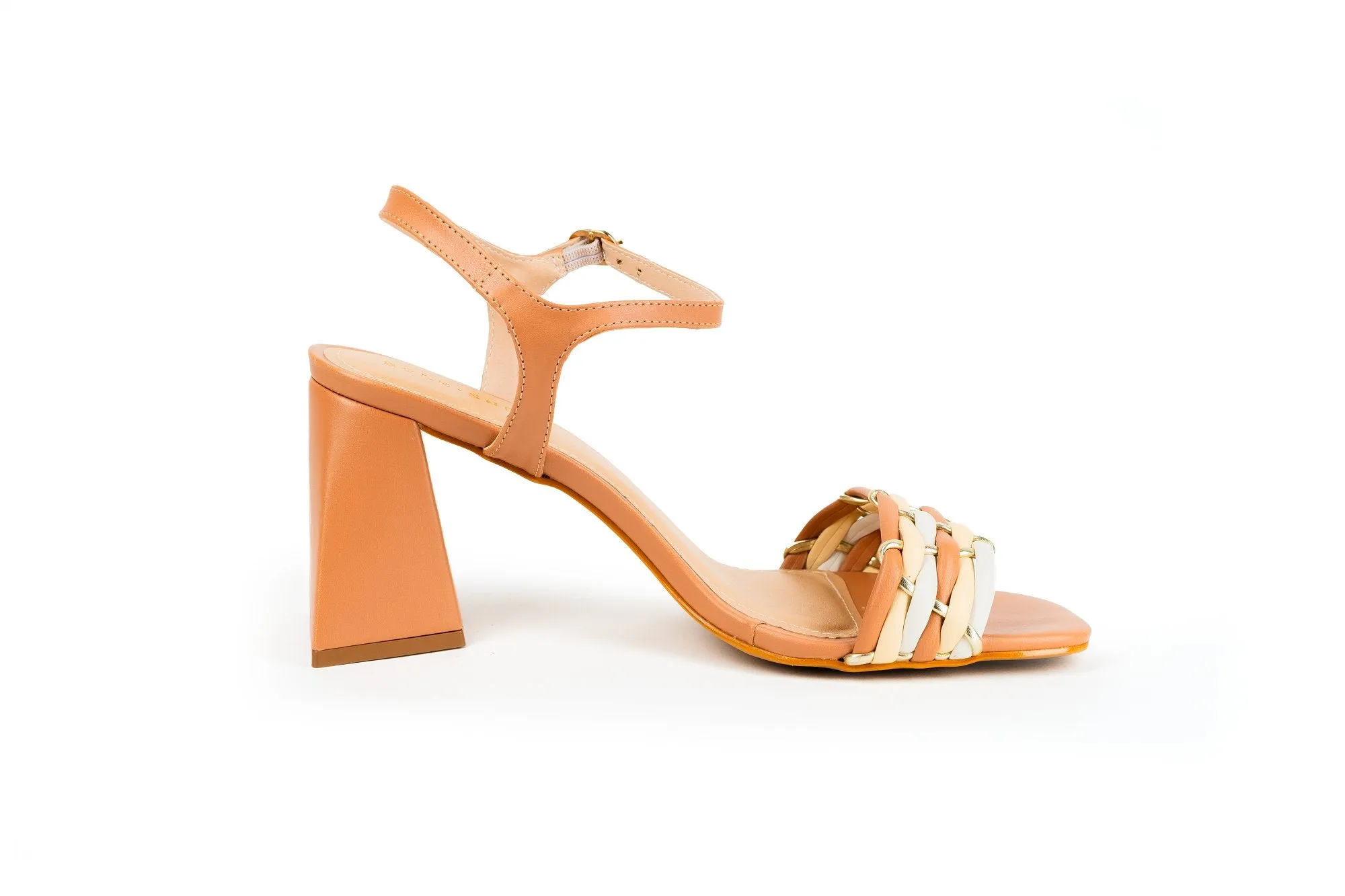 Eli Block Heel Sandal Nude