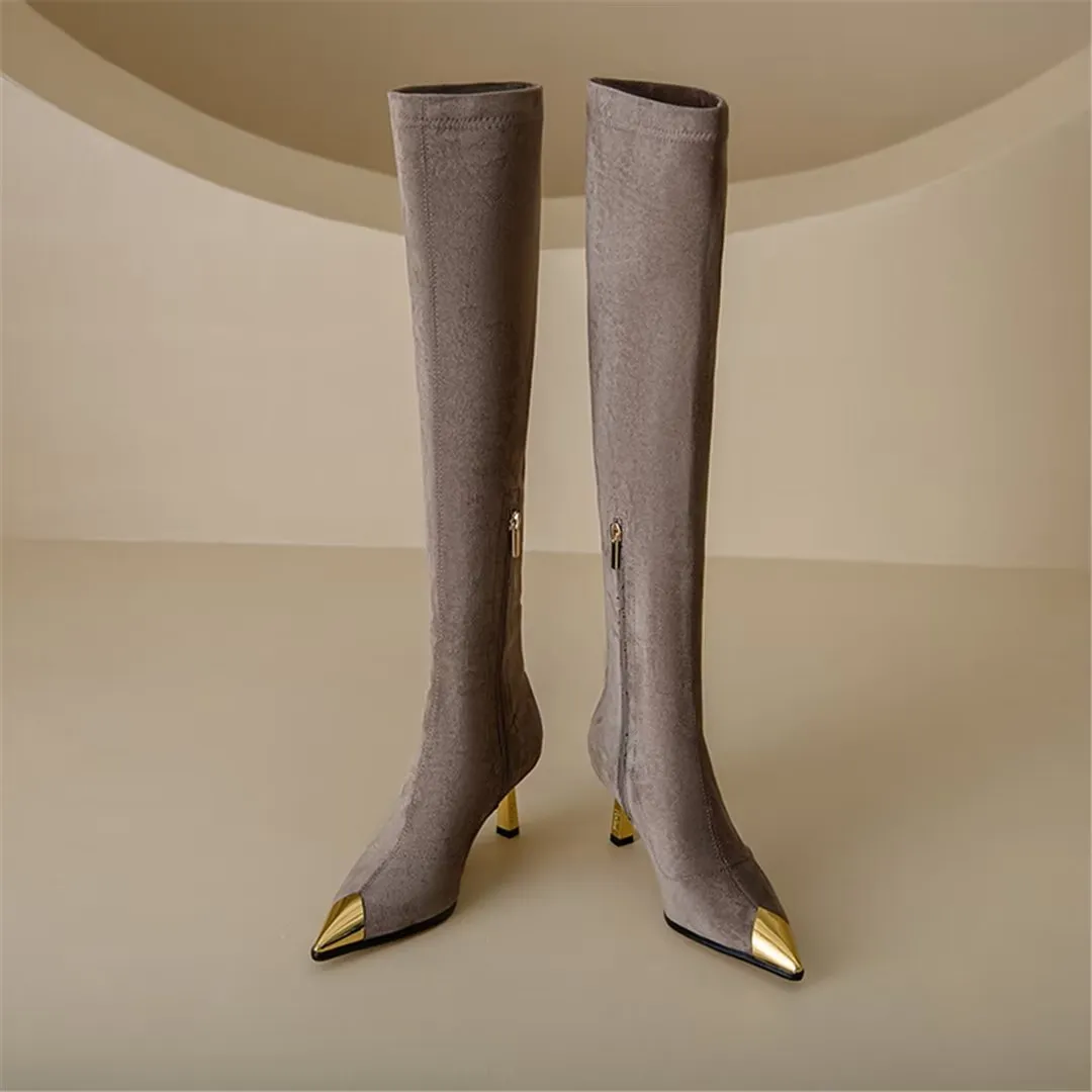 FlockChic Handmade Pointed High Boots