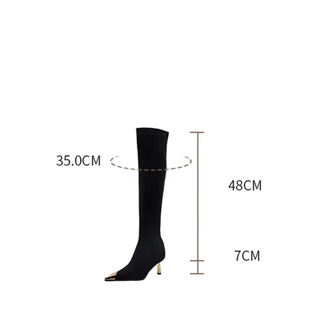 FlockChic Handmade Pointed High Boots