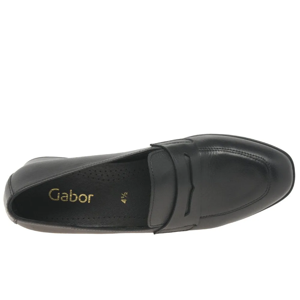 Gabor 55.280.97 - Right Women's Penny Loafers - Black