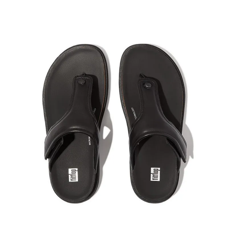 Gen-Ff Adj. Padded-Leather Toe-Post Sandals