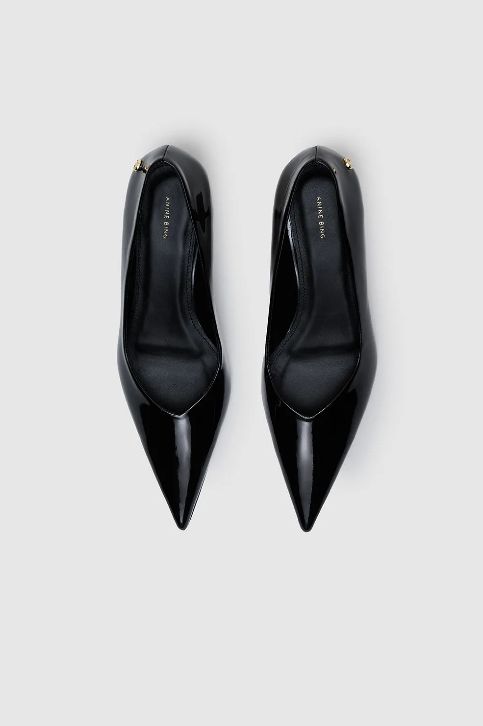 Hilda Pumps - Black Patent