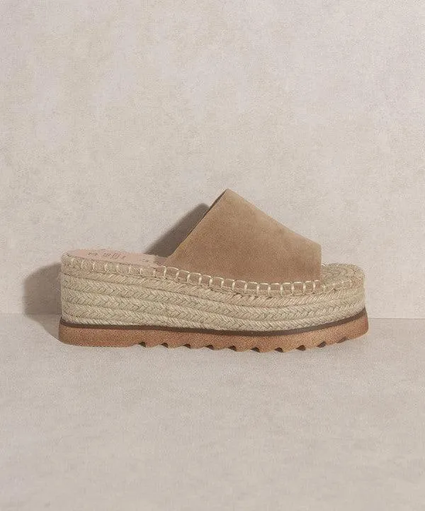 Ivy  Espadrille Platform Slides