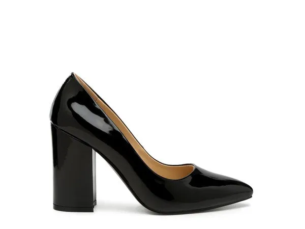 Kamira Black Heel Pumps