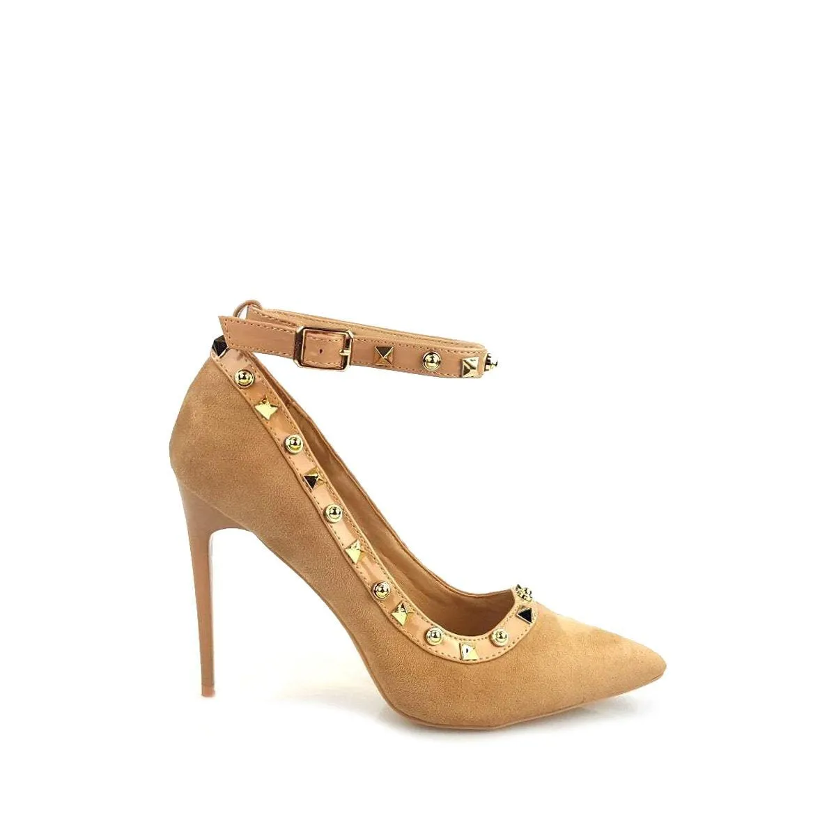 Katrin Court Shoe With Stud Trim