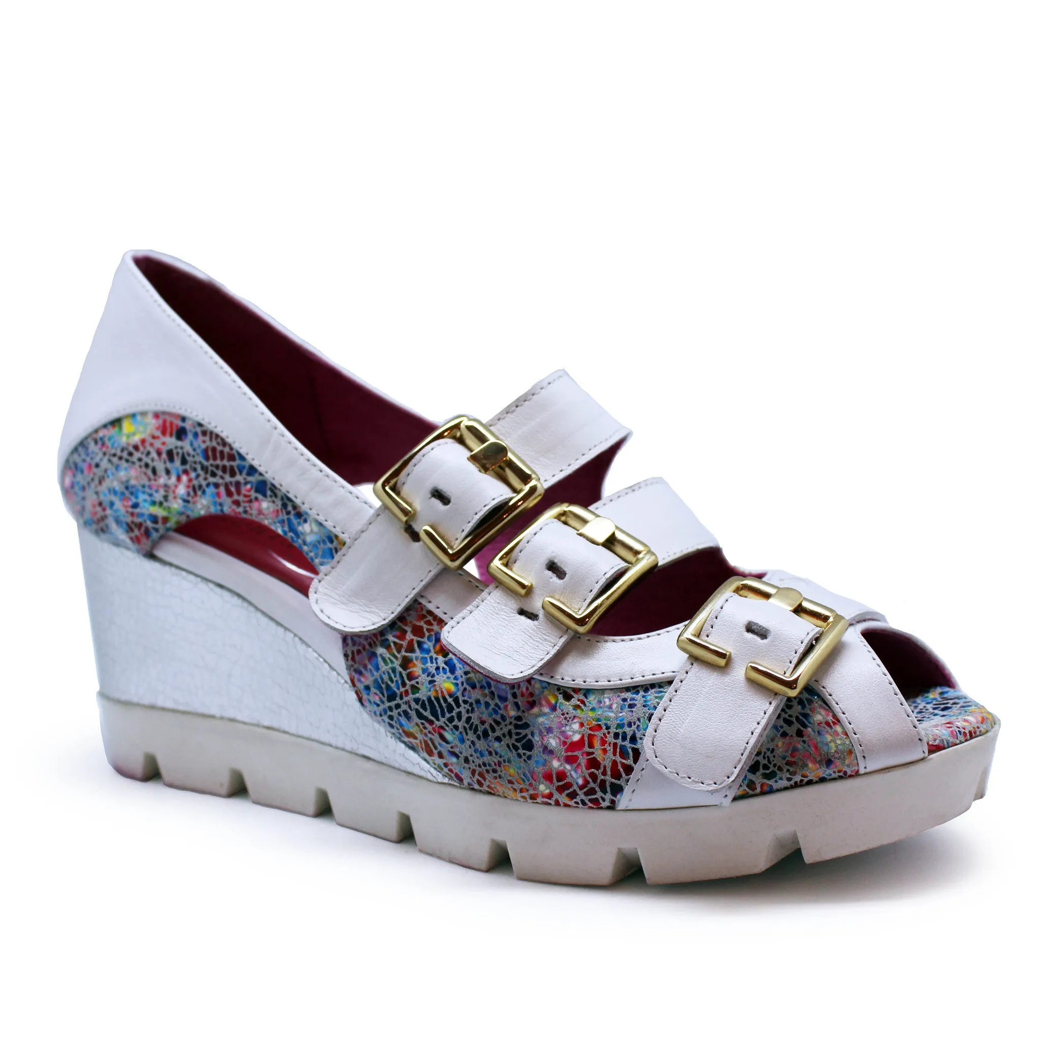 Le Trek - White/multi sandal