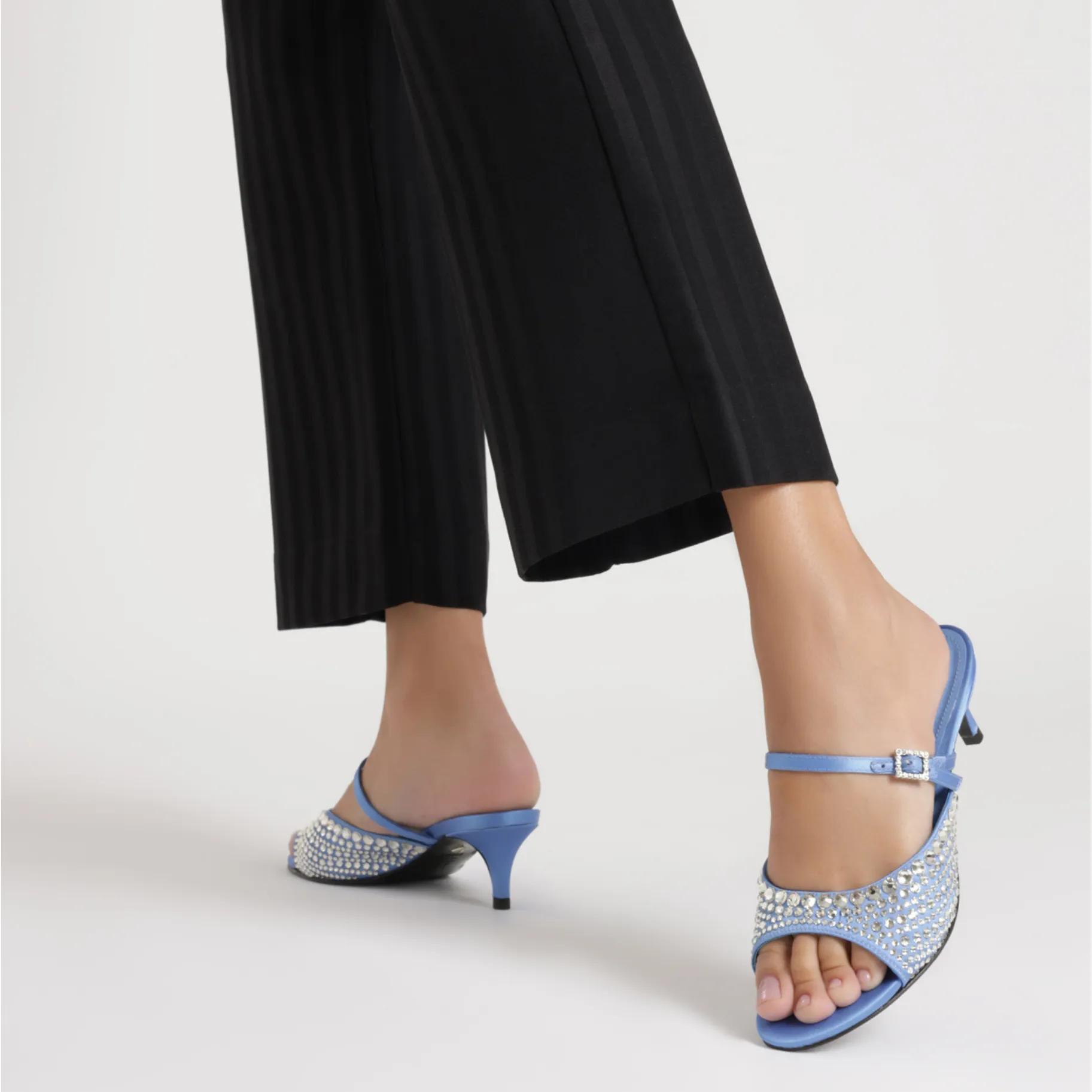 Louise Low Satin Sandal