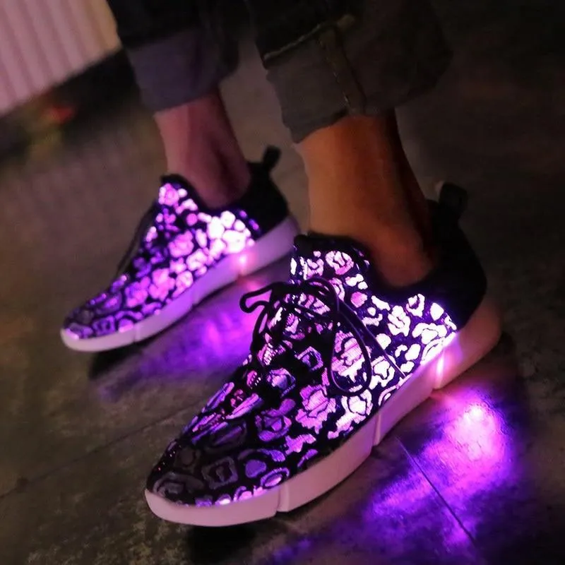 Luminous Light Up Shoes - LED Glowing Light Up Sneakers For Kids & Adults