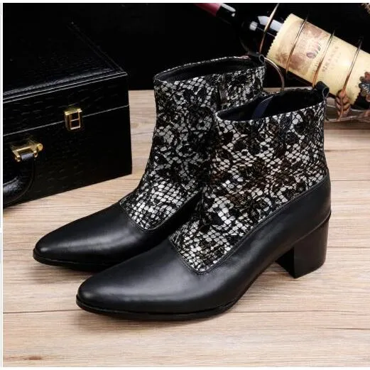 Luxe Serpent Pointed Toe High Heel Cowboy Boots