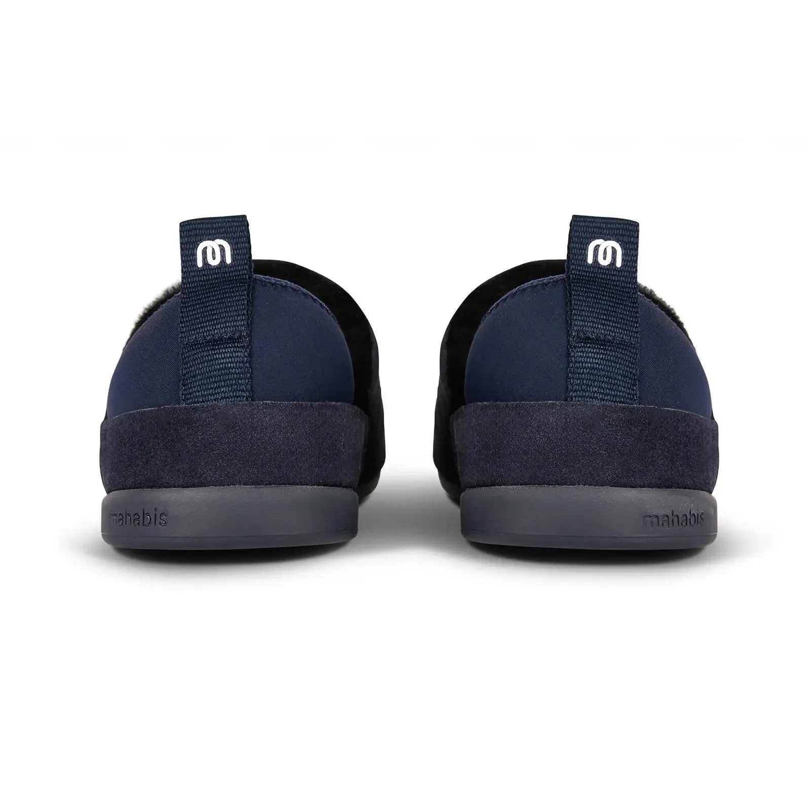 mahabis verbier in navy suede