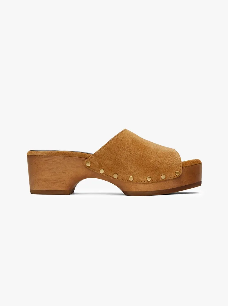 Mara Clog tan suede