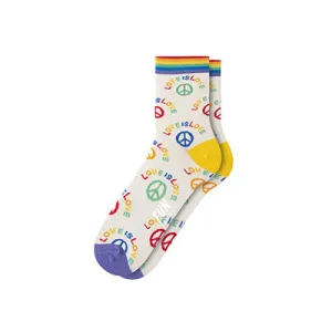 Men's Love Is Love Quarter Crew Socks