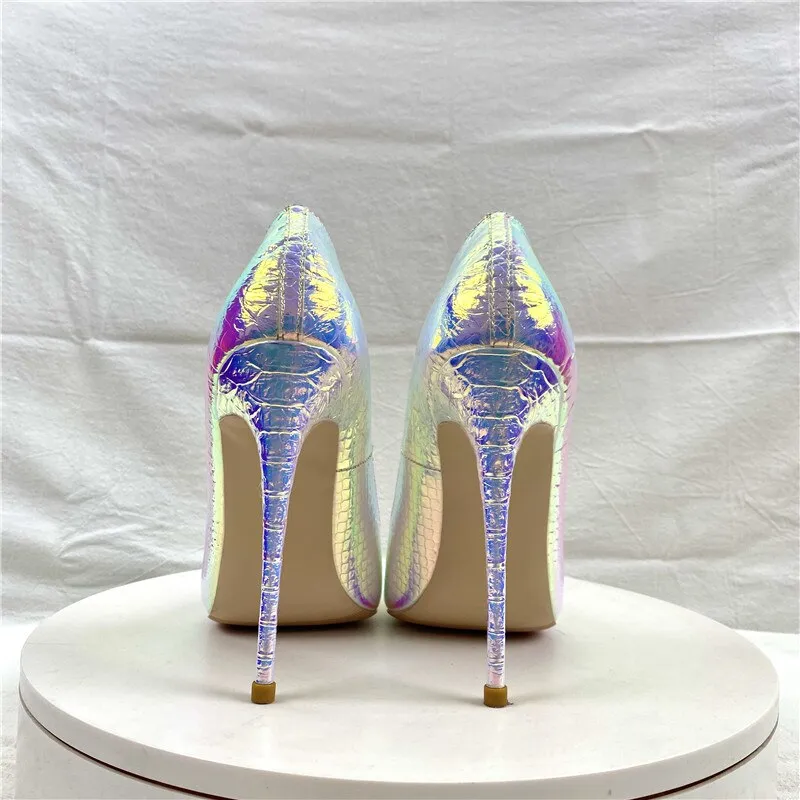 Mermaid Inspired Pointed Toe High Heel Stiletto