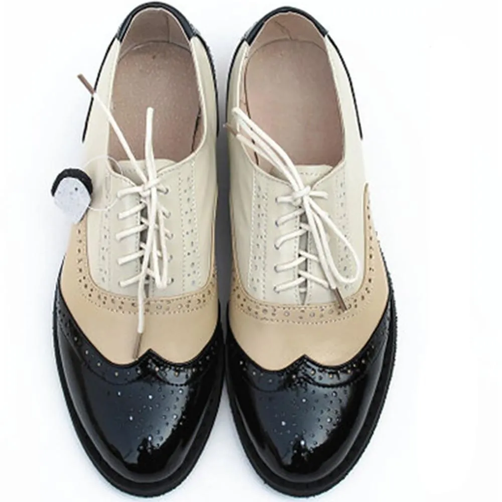 Multi Color Leather Classic Oxford Shoes