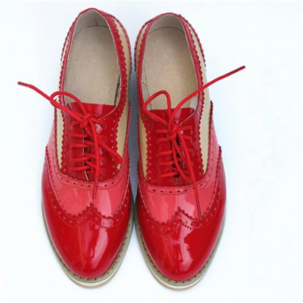 Multi Color Leather Classic Oxford Shoes