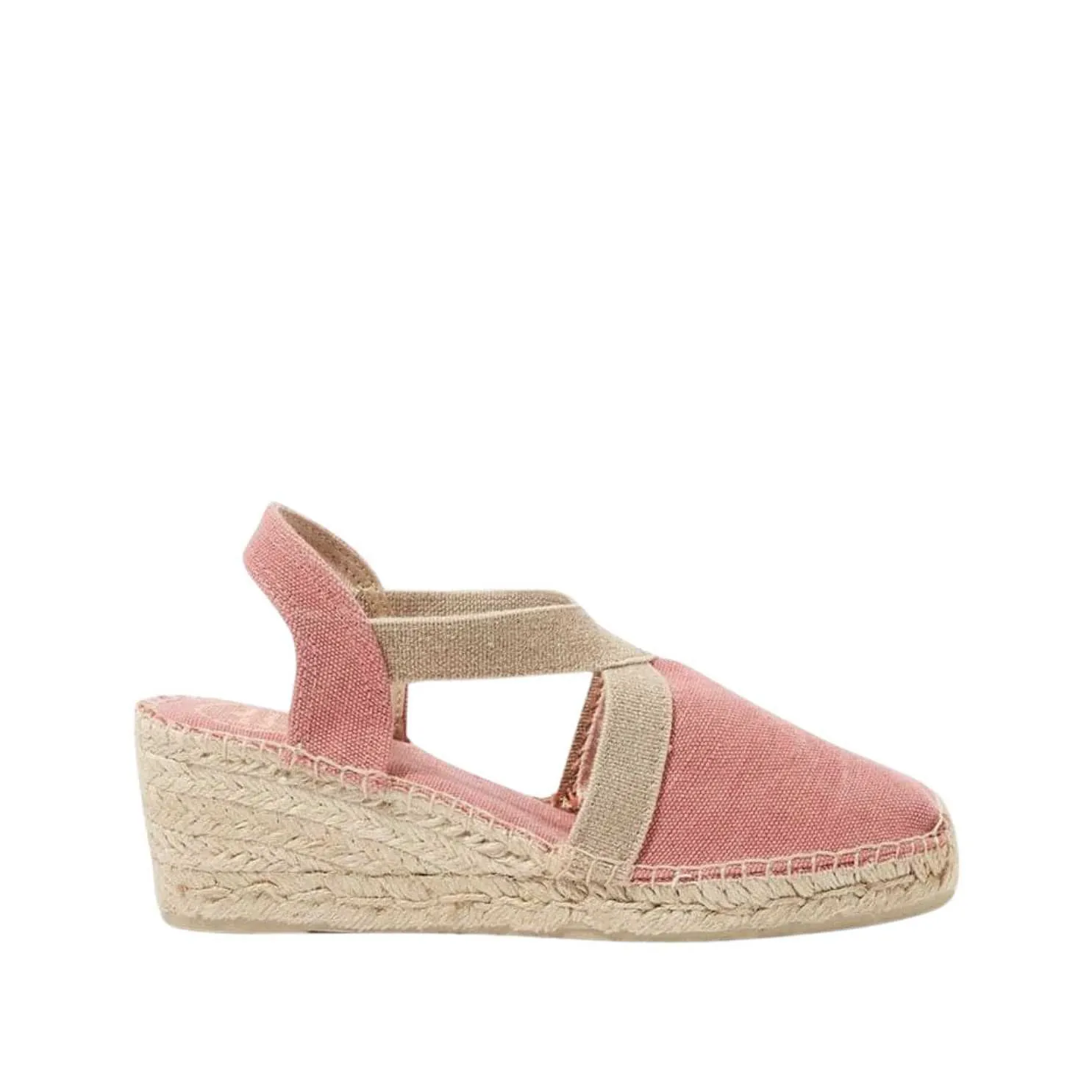 Plain Canvas Wedge Espadrille for Women - Terra-V