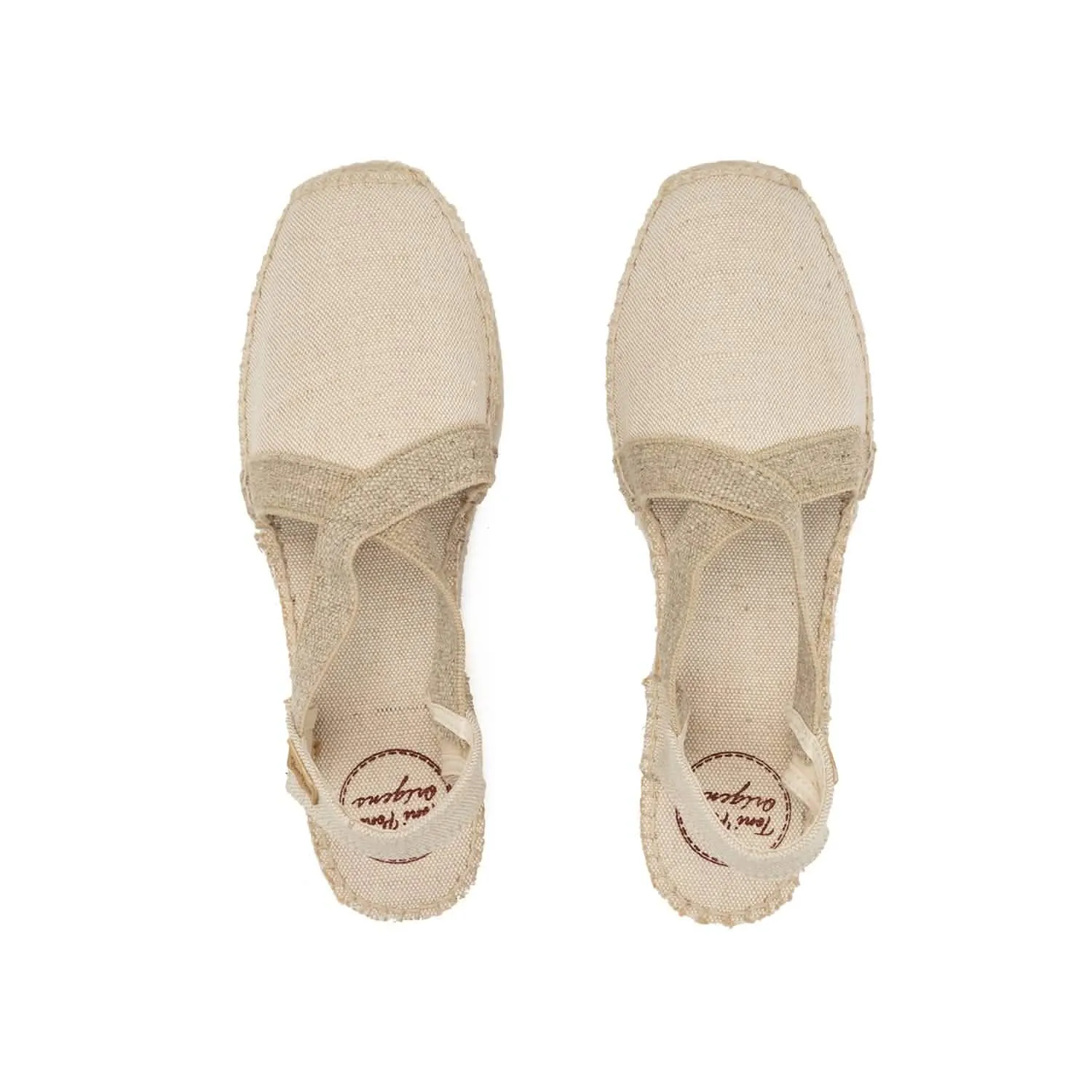 Plain Canvas Wedge Espadrille for Women - Verdi-V