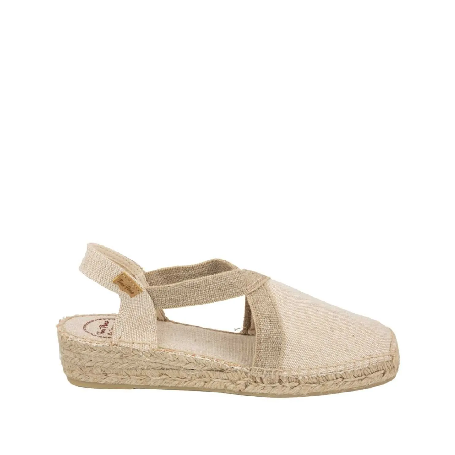 Plain Canvas Wedge Espadrille for Women - Verdi-V