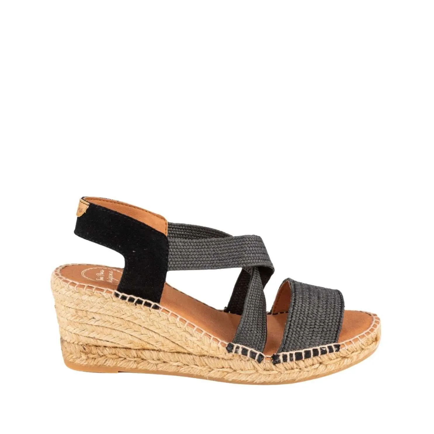 Plain Cotton Blend Wedge Espadrille for Women - Susa-SP